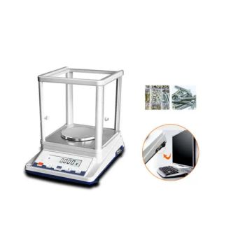 0.001/600g Cheap Electronic Balance with Digital Display, Glass Windproof Cover, Lab Weighing Analytical Electronic Balance - Shanghai Haiker Environmental Protection Equipment Co., Ltd - China
