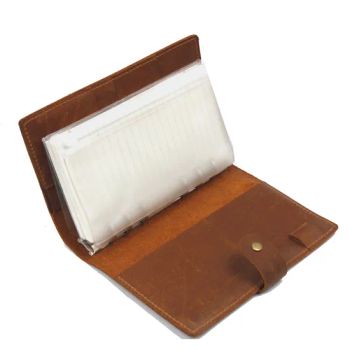 Refillable Leather Spiral Notebook Journal, Genuine Leather Book Notepad - Guangzhou Deconn Leather Industry Limited - China