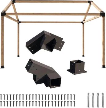 Heavy Duty 90 Degree Wall Mount U Type L Shaped Pergola Bracket - Shanxi Yunwei Industrial Co., Ltd. - China