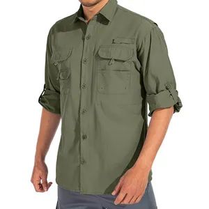 Mens Shirts Long Sleeve UV Protection Hiking Fishing Upf 50+ - Ningbo Z & H Foreign Trade Co., Ltd. - China