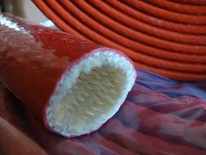 Silicon Sleeve Silicone Fiberglass Sleeve 4 0 Kv Silicon Coated Fiber Glass Sleeve for Cable Protection - Sinopulse Hose Factory Co., Ltd. - China