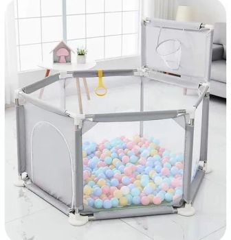 Hexagonal Princess Basket Playyard Fabric Ball Pit Safety Fence Indoor Baby Playpens - Skylark Network Co., Ltd. - China
