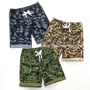 Mens Boys Shorts Kids Wear Trousers Garment Dye Spandex Shorts - QUANZHOU LONGHUA TRADING CO., LTD. - China