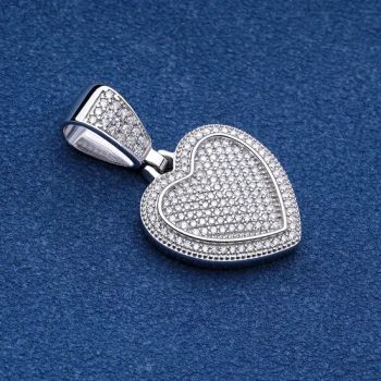 Elegant Unique Design Hip Hop Gold Nugget Heart Diamond Shaped Hiphop Pendant - Guangzhou Baobaili Jewelry Co., Ltd. - China