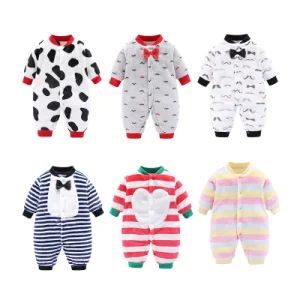 Flannel Infant Girls Boys Kids Jumpsuits Newborn Cosplay Clothes Winter Rompers Kids Winter Animal Baby Rompers - Shijiazhuang Cool Apparel Co., Ltd. - China