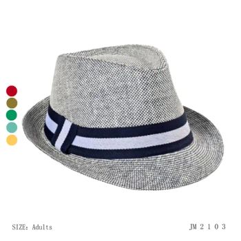Natural Raffia Men Caps Western Cowboy Summer Male Hat Fashion Gentry Style Fashion Accessories High Quality Stripe Decoration - Wenzhou Jiaying Technology CO., LTD. - China