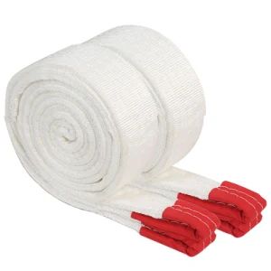 Flat Woven Polyester Lifting Webbing 1 Ton 2t 5 Ton Shape Flat OEM Accept Origin China Fixed Form Non Power Source Non Trademark - Shandong Licheng Link Chain Co., Ltd. - China
