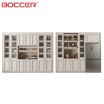 Customized Expandable Wine Glass Rack Stemware Storage Sideboard Kitchen Cabinets - Guangzhou BOCCER Furniture Co., Ltd - China