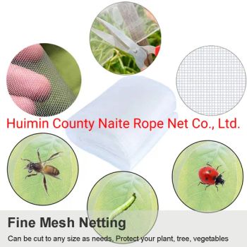 HDPE Bug Nets Garden Nettings Fine Mesh Insect Mosquito Bird Net for Protecting Vegetables Trees Flowers Fruits Plants - Huimin County Naite Rope Net Co., Ltd. - China