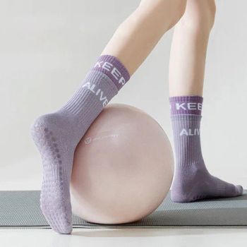 Customized Breathable Women Cotton Sports Fitness Grip Non-Slip Yoga Pilates Socks - Foshan Youyan Clothing Co., Ltd. - China