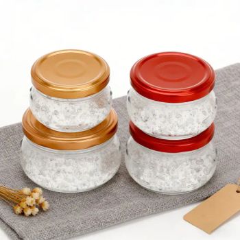 Empty 80ml 100ml 150ml 200ml New Design Bird Nest Bottle Glass Jam Jar with Metal Cap - Xuzhou Shine Packaging Technology Co., Ltd. - China