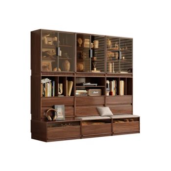 High Quality Modern Wood Living Room Book Storage Shelves Display Bookcase - Hebei Xingdong International Trade Co., Ltd. - China