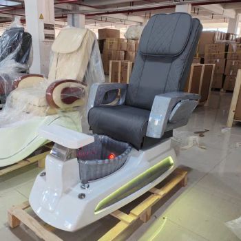 Luxury Nail Salon Furniture Manicure Chair Electric Foot SPA Massage Pedicure Chair with Drainage Pump and LED Lights - Foshan St. Burton Industrial Co., Ltd. - China