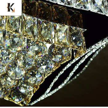 Modern LED Glass Ceiling Light China Sample Available Modern Crystal Chandelier Lamp Bedroom Nordic Ceiling Lamp Villa Crystal Ceiling Light - Zhongshan Konig Co., Ltd. - China