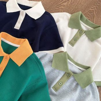 Custom Apparel Vintage Oversize Cotton Ringer T Shirt 2 Color Combination Childrens Boys T-Shirts Polo Shirts - Guangzhou City Basic Clothing Co.,Ltd - China