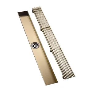 Stainless Steel Rectangular Smart Shower Linear Floor Drain Origin China Color Silver Trademark oem Model NO. oem Style - Deqing Lizheng Metal Works Co., Ltd. - China