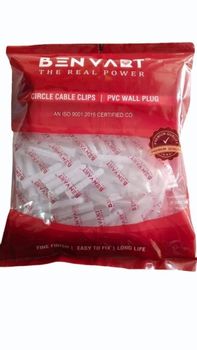50mm Benvart PVC Wall Plug Color White Brand Benvart Diameter 50mm Plug Size 50mm Material HDPE, Pvc Durability Durable Quantity Per Pack - Active Tools And Power Corporation - India