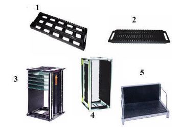 Pcb Racks Surface Resistivity 10^4 To 10^6 Ohms /sq Rack Type 1 And 2-vertical Slots Horizontal Rack, 3.magzine Rack- Normal, 4.magzine Rack- Gear Operated, - Propack Systems - India