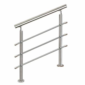 Bridge 304 Stainless Steel Railings Pipe, For Home, Mounting Type: Floor - Bharat Steel Industries - India