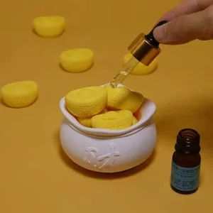 Rich Gold Shape Scented Stone for Air Freshener MOQ 500PCS Shape Round Size D8*H5cm Trademark TWS Sample Available HS Code 68099000 - Guangdong TWS Arts & Crafts Co., Ltd. - China