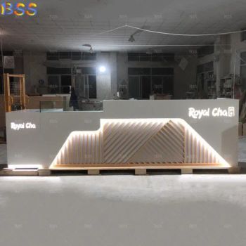 Tea Bar Counter Decor Espresso Bar Best Artificial Stone Sushi Restaurant Bar Counter for Sale - Shenzhen Best Solid Surface Co., Ltd. - China