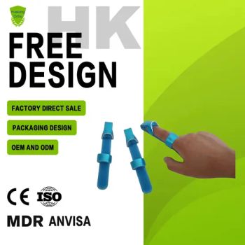 Baseball Finger Splint Brace Orthopedic Immobilizer Aluminum Foam Fracture Support - Xiamen Huakang Orthopedic Co., Ltd. - China