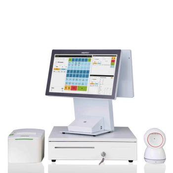 Dual 15/15.6 Inch POS System Billing Machine Cash Register for Retail Shops - HBA(Guangzhou) Intelligent Technology Co., Ltd. - China