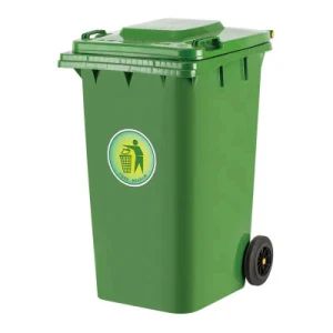 Outdoor Printing Logo HDPE Plastic 240L Trash Can Garbage Bin Dustbin - Hebei Nieshang Trade Co., Ltd. - China