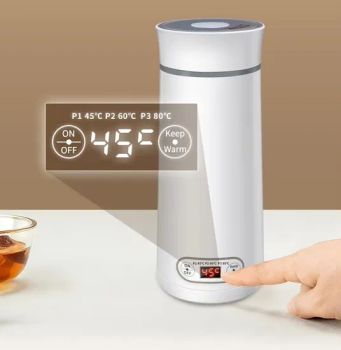 Smart Drinkware Water Boiler Coffee Tea Mug Travel Heating Thermostat Thermal Mug Smart Electric Kettle Portable Electric Kettles LED Temperature Display - Ningbo Brite Import and Export Co., Ltd. - China