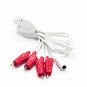 4 in 1 White ECG Medical Equipment 4mm Female Banana Connector Cable Alligator Clips Medical Cable - Changsha Sibel Electronic Technology Co., Ltd. - China