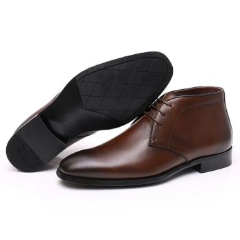 Hot Selling Goodyear Business Chelsea Men Boots High Quality Genuine Leather Lace up Ankle Boot Luxury Dress Shoes for Man - Cangnan Hongtu Trading Co., Ltd. - China
