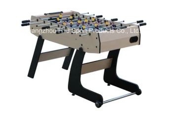 Folding Foosball Soccer Tables MDF Wood Moveable Football Table with Wheels - Guangzhou H. J Sport Products Co., Ltd. - China