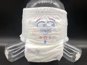 Baby Care Disposable Pull up Baby Diaper with Color Printing Frontal Tape - Champions Industry Co., Limited - China