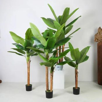 0 8m 2FT Factory Wholesale Eco Friendly Artificial Musa Basjoo Tree Plant Ornamental Artificial Plants for Home Decoration - Zhejiang Xinwei Decorative Material Co., Ltd. - China