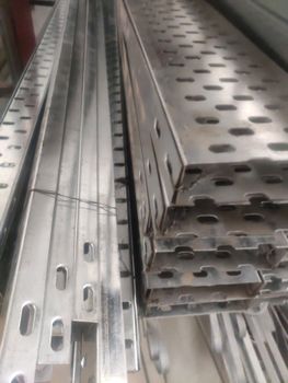 Cable Tray Coating: Hot-Dip Galvanized Galvanized Iron Gi Hotdip Cable Tray 300x40x1.6, Size: 300 mm X 40 mmx 1.6 mm - 3E Solutions - India