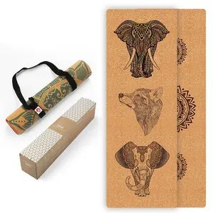 Eco-Friendly Custom Natural Rubber Yoga Mat Fitness Exercise Yoga Mat Gym Mat Cork Yoga Mat - Guizhou Fuding Rubber & Plastic Co., Ltd. - China