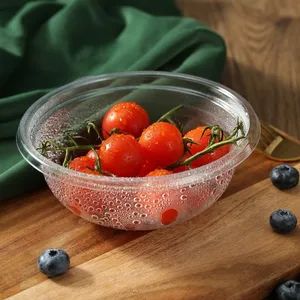 Colorless Odorless 12oz 375ml Volume Disposable Plastic Round Salad Bowl for Picnics - Dongyang Kaida Plastics Co., Ltd - China