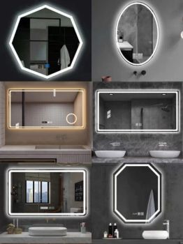 Clear Sheet Glass / Double Coated/Antique/Bathroom Aluminium or Silver/Smart LED Makeup Mirror with Frames/ Multi Function for Bathroom/House Decoration /Wall - QINGDAO RISING STAR GLASS CO.,LTD - China