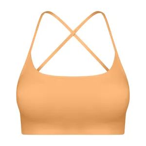 Nylon Spandex Women Lingerie Low Intensity Yoga Top Bra Sports Wear - Market Union Co. Ltd. - China