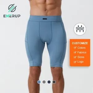 Enerup Custom Mens Running Compression Shorts Gym Wear Shorts Men Underwear Sweatpants - Harvest SPF Textile Co., Ltd. - China