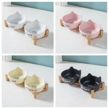 Personalized Ceramic Pet Bowls for Cats and Dogs OEM Yes Type Bowl Origin Fujian Food Safe Yes Eco Product Yes Coating with Oil - Fuzhou Green Life Technology Co., Ltd - China