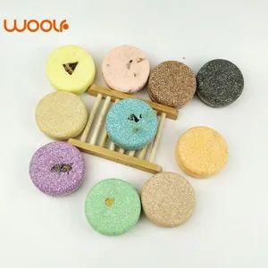 65g Best Selling All Natural Eco Lavender Shampoo Bar Vegan Form Solid Shape Round Gender Unisex Hair Type All Formula 2-in-1 - Hunan Woolf Technology Co., Ltd. - China