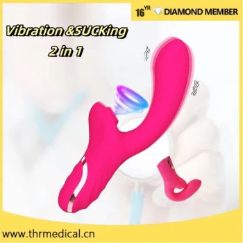 G Spot Clitoral Stimulation Sucking Sex Vibrator Female Masturbation Dildo Rabbit Vibrator - Suzhou Thriving Medical Equipment Corp. - China