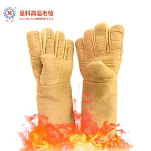 Customized Heat-Resistant Gloves for Safety Work Labor Protection Five Finger Cotton Gloves - Guangdong Xingke Industrial Felt Co., Ltd. - China