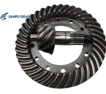 Industrial Cast Steel Hard Gear Spiral Bevel Gear Origin China Customized OEM Type Bevel Gear Color Dark Grey Trademark - Qingzhou Jianfu Gear Co., Ltd. - China