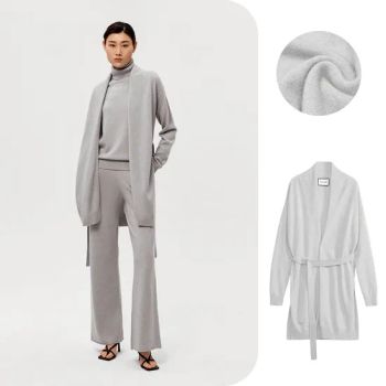 Womens Suit Knit Sweater Set Custom Designer Winter Cashmere Knit Sweater - Wfs Cashmere Industry Co., Ltd - China