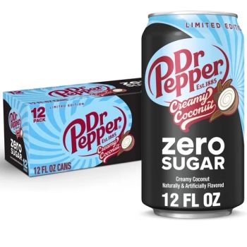 DR PEPPER CREAMY COCONUT ZERO SUGAR CN, 12OZ/12PKX2 - A&A FOOD DISTRIBUTORS - United States