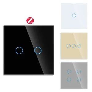 Bingoelec 220V WiFi Wireless Remote No Neutral Glass Tuya Zigbee Wall Smart Home Light Switch Interruptor Intelligent WiFi - Yiwu Binge Electrical Co., Ltd. - China