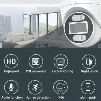 3/4/5/8MP Fixed Lens Poe/DC Home Security Digital Video Small Surveillance CCTV Cameras Mini IP CCTV Camera - Xiamen Luckypack Paper Products Co., Limited - China