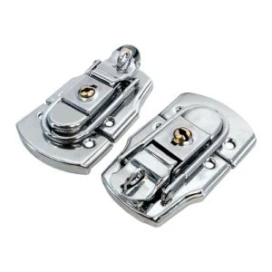 Safety Cabinet Box Square Lock with Key Spring Latch Catch Toggle Locks Metal Hasp for Sliding Door Window Hardware - Hangzhou Happyfull Import & Export Co., Ltd. - China